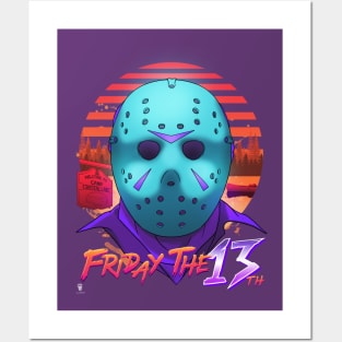 Friday the 13th Retro 80's Shirt Posters and Art